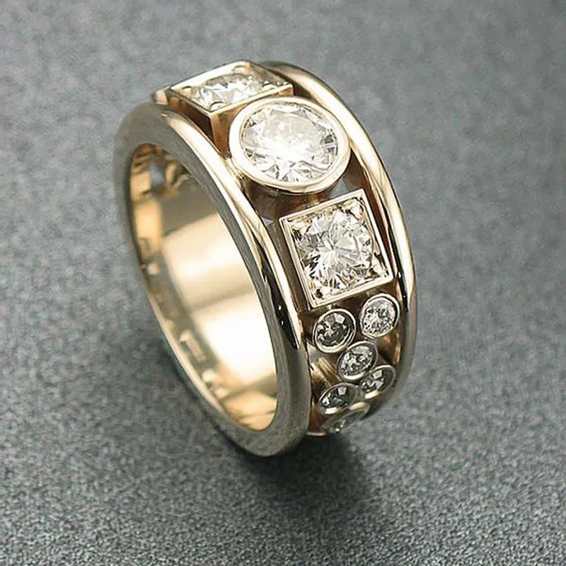 Vintage Guld Zirkonia Ring I Sidste dag 80% rabat!